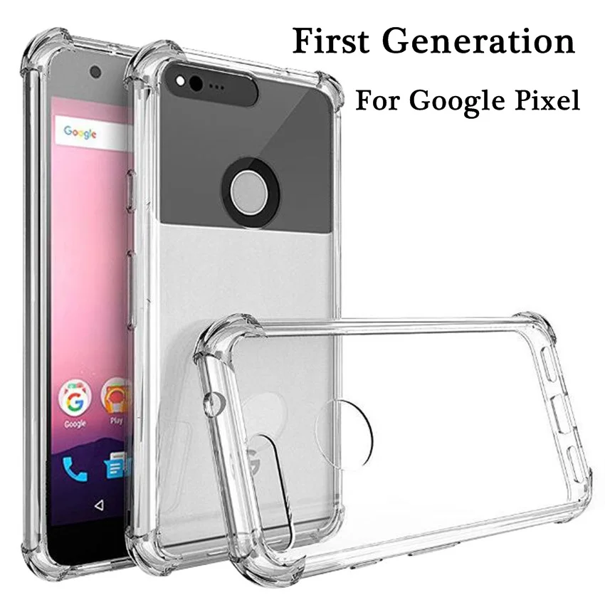 

Zerosky For Google Pixel Case TPU Series Crystal Back Panel + TPU Frame Dual Protection Cases For Google Pixel XL 2016