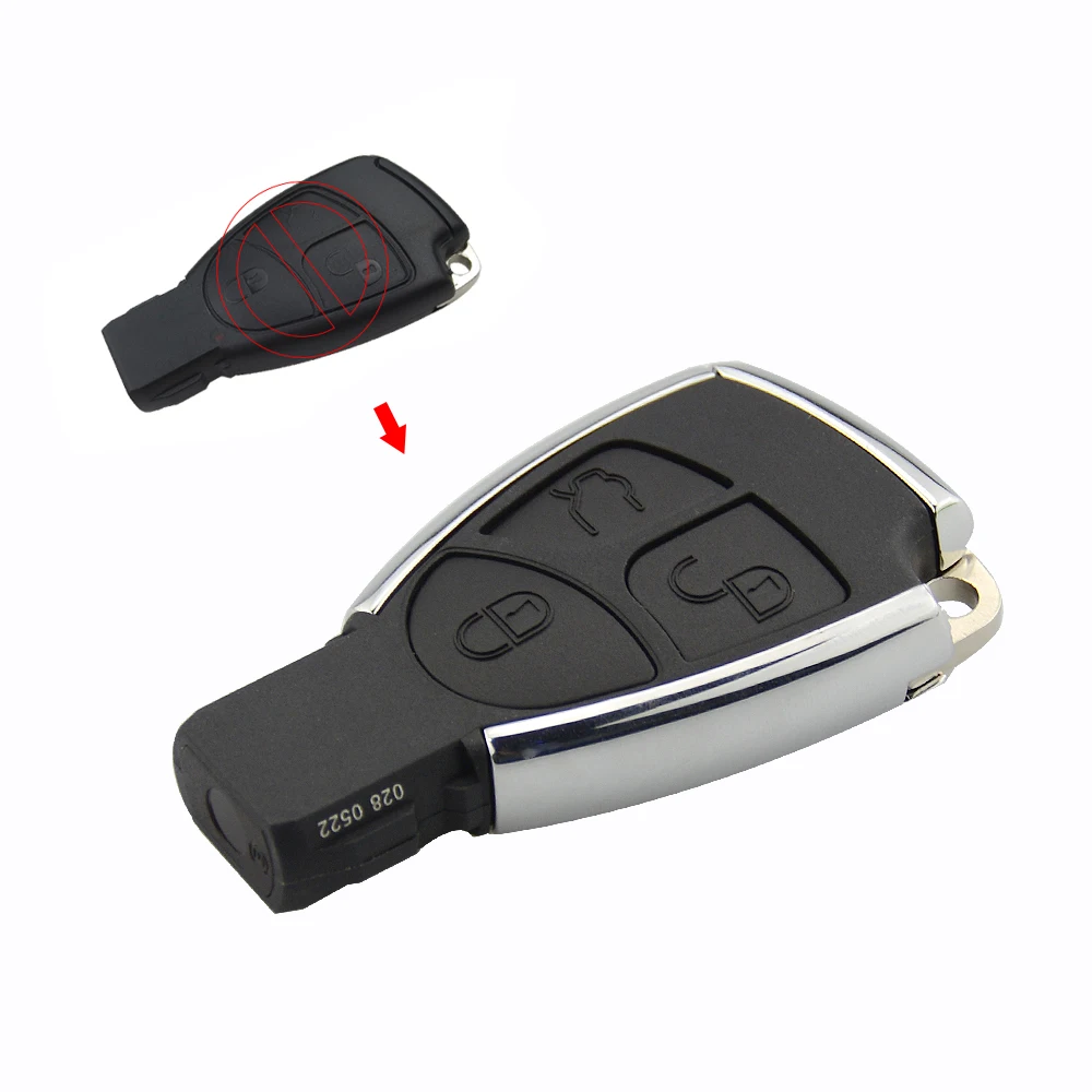 OkeyTech обновление 3 кнопки чехол для дистанционного ключа от машины для Mercedes класс сигнализации крышка w203 w211 w204 Замена автомобиля брелок оболочки