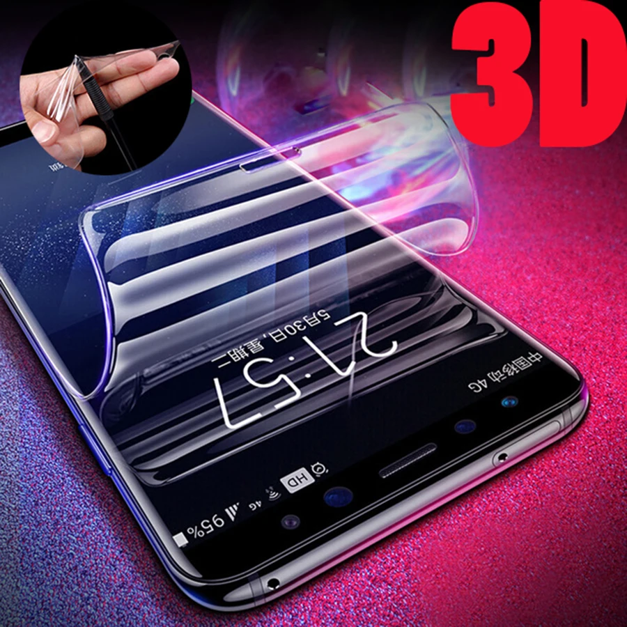 3D полное покрытие экрана протектор для Meizu 16X 15 Plus E3 M6s Передняя защитная пленка из