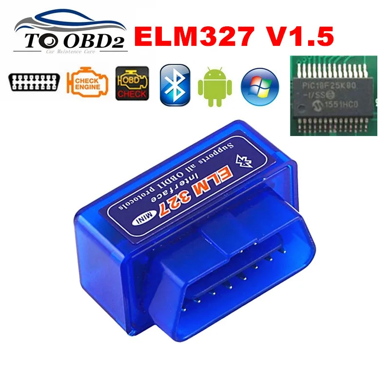 Диагностический прибор OBD2, V1.5 с чипом PIC18F25K80, ELM327, Bluetooth, сканер для диагностики, Android и Windows|elm327 diagnostic|elm327 bluetooth obd iielm327 china | АлиЭкспресс