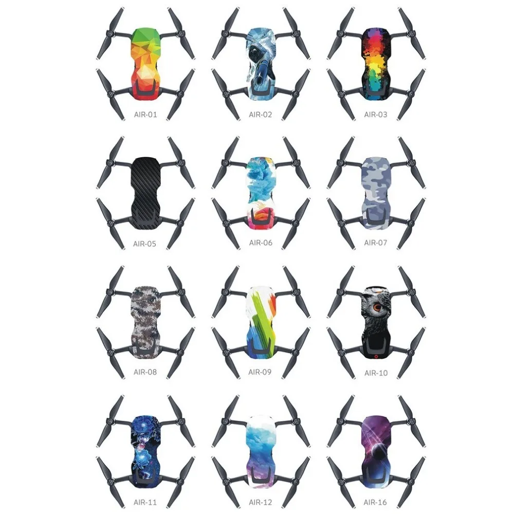 

DIY Colorful Waterproof PVC Stickers Decal Skin Cover Wrap Guard Sticker Decal Suitable For DJI Mavic Air Drone