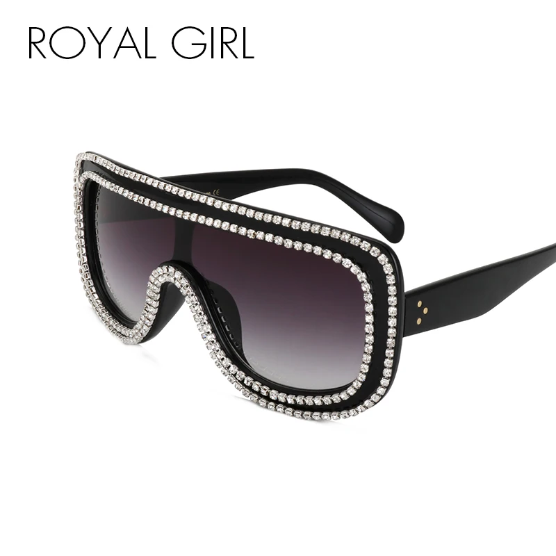 

ROYAL GIRL High quality Luxury Women Jewelry Sunglasses Rhinestones Rim Designs Sun glasses ss378