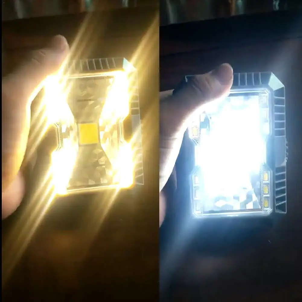 Водонепроницаемый Солнечный прожектор 3 режима USB Перезаряжаемый COB рабочий