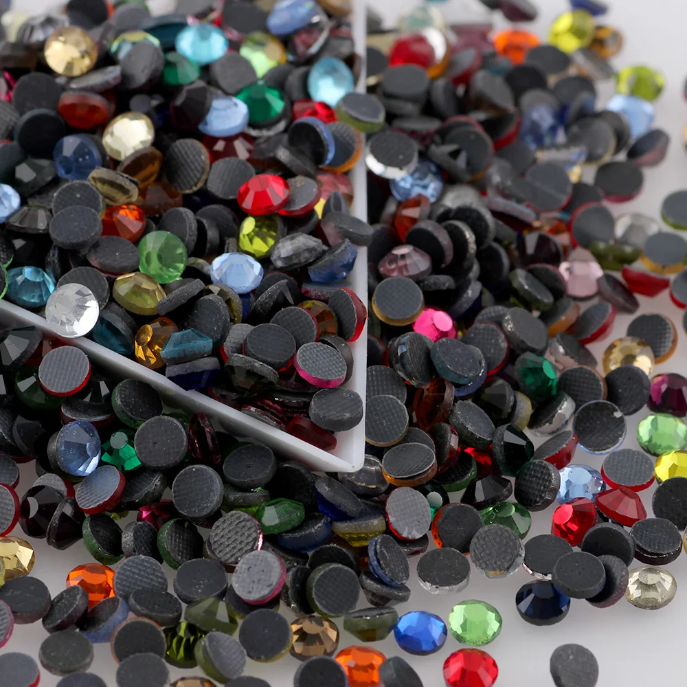 

SS6-SS30 Mix Color DMC Hotfix Rhinestones Iron On Strass Flatback Hot Fix DIY Nail Art/Wedding Dress/Phone Decor