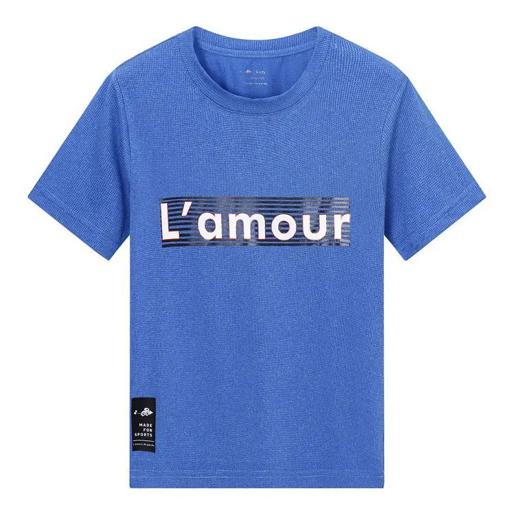 Summer Sports Function Children Top Tees Fast Drying Elasticity Hygroscopic Anti-UV Outfits Boys T-shirts For 105-155cm