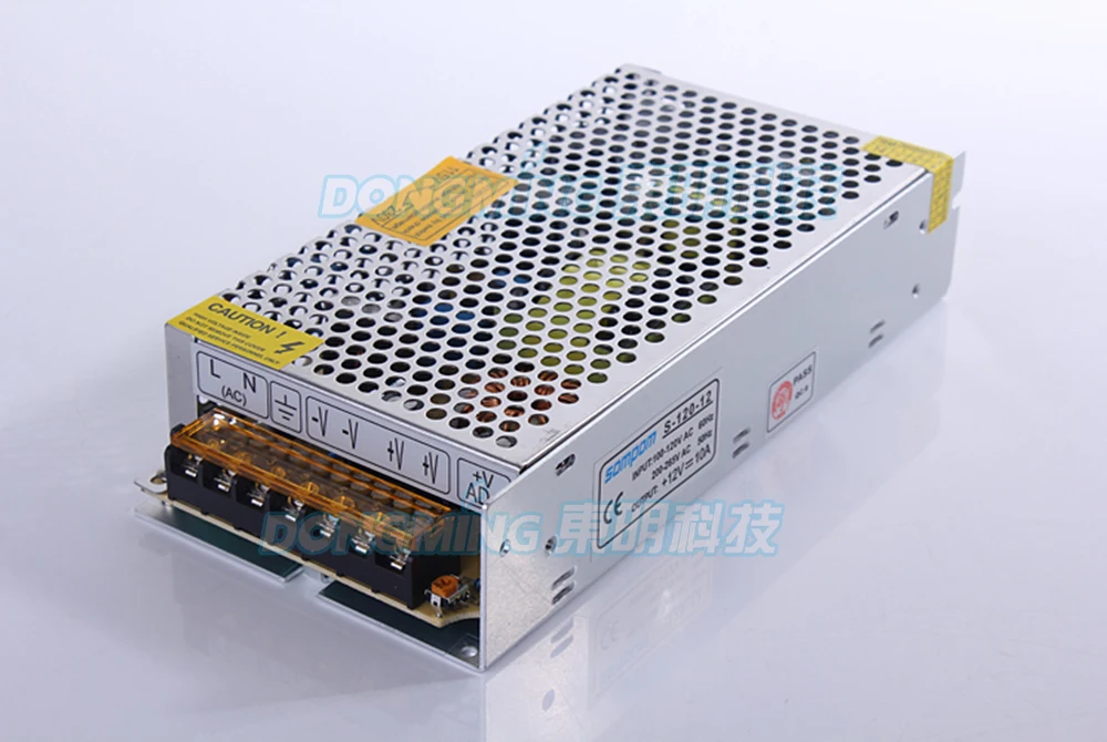 20 шт./лот неводонепроницаемый IP22 DC 12V 10A светодиодный драйвер 120W Переключатель
