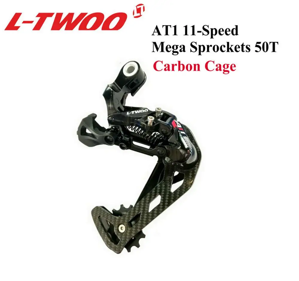 RD Carbon Cage LTWOO AT1 1x11-скоростной рычаг переключения передач задний переключатель для MTB горного велосипеда совместимый EAGLE 11 скоростные кассетные звездочки 42T 46T 50T - Цвет: RD Carbon Cage