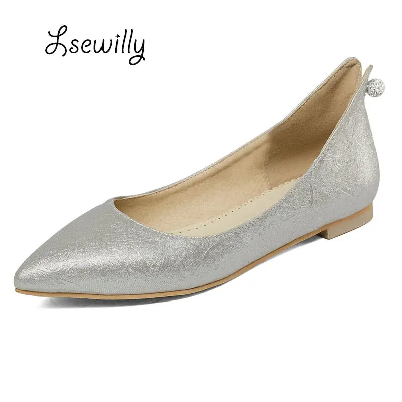 

Lsewily 2017 new spring and autumn women single shoes sexy flat shallow mouth pointed toe flats black female work shoes SS914