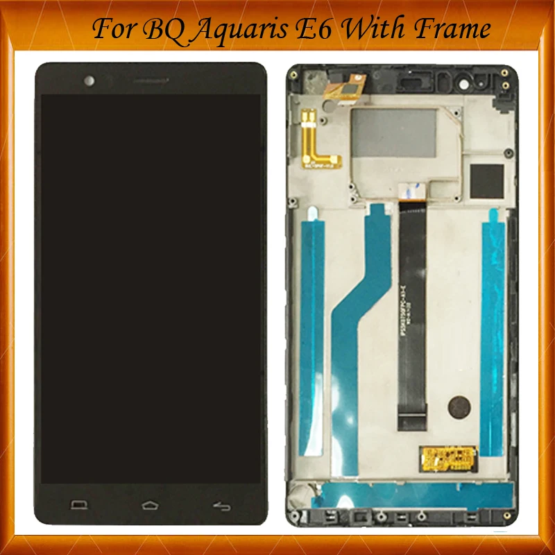 

Top Quality For BQ Aquaris E6 IPS5K0750FPC-A1-E Lcd Display Touch Screen Digitizer Assembly LCD With Frame