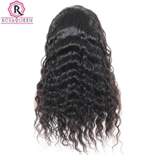 Silk Base Full Lace Human Hair Wigs Pre Plucked Brazilian Loose Wave Glueless Full Lace Wig With Baby Hair Rosa Queen Remy Hair