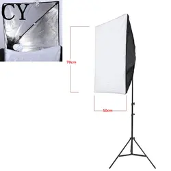 INNO E27 40 W Светодиодный свет 110 V Портативный 50 см х 70 см фотостудия Softbox с фотостудия 200 см Свет Стенд Kit