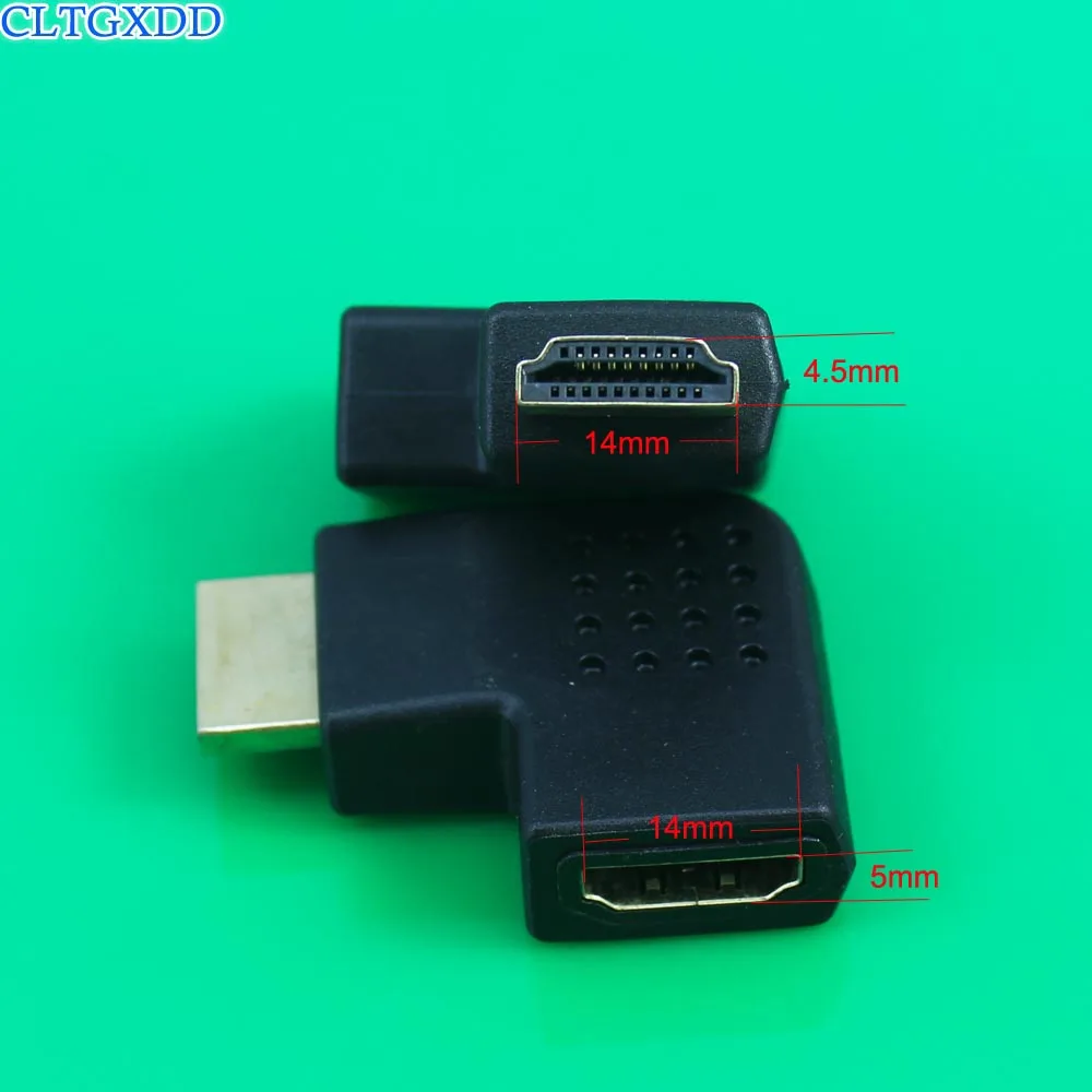 90//270 Degree HDMI Male To Female L-type Right Angle Connectors Adapter NEW