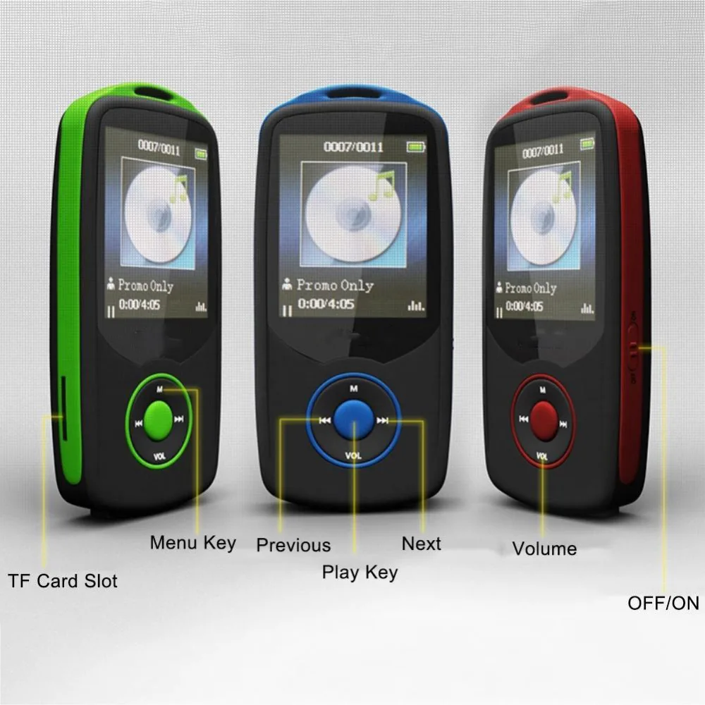 1.8 inch TFT Screen HiFi 8GB Sport Music Player With SD Card Slot,FM