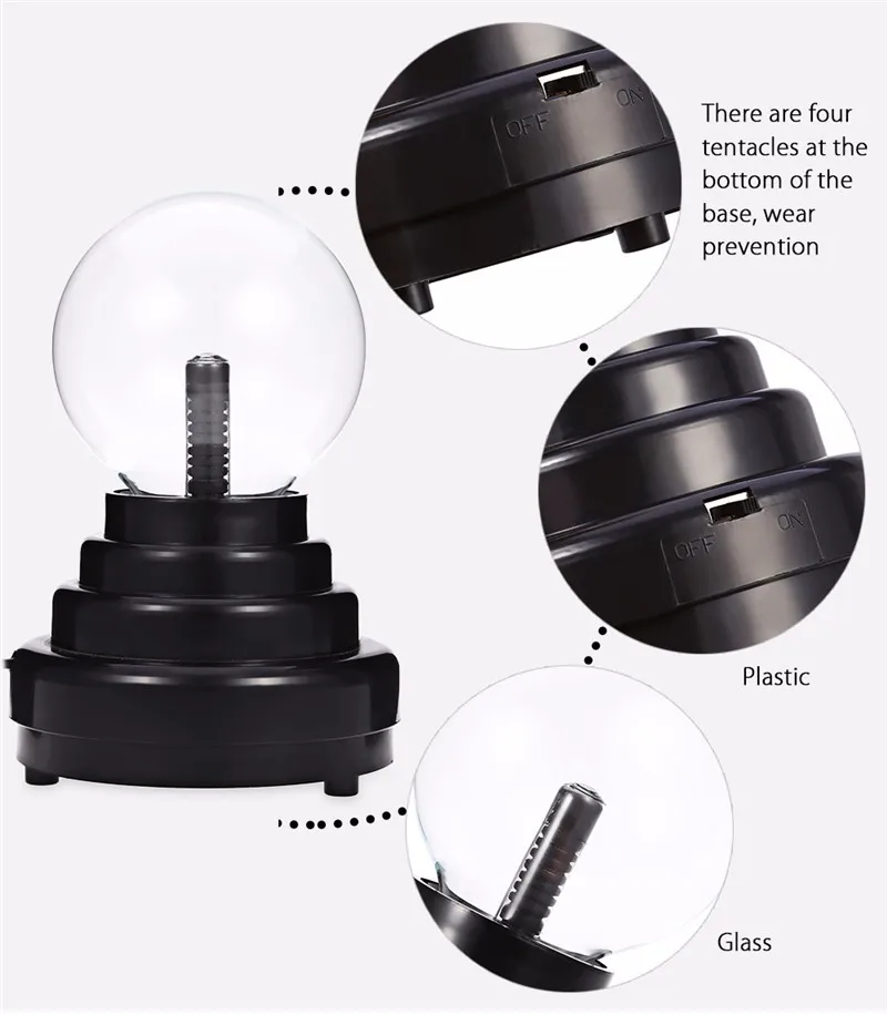 Подарок " USB плазменный шар Электростатическая сфера свет хрустальная лампа праздничный подарок на Рождество
