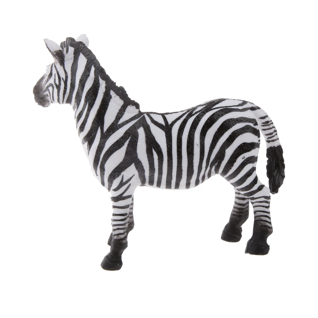 MagiDeal 1Pc Realistic Lion Giraffe Zebra Wildlife Zoo Animal Model Action Figure Kids Toy Collectibles Decoration Birthday Gift