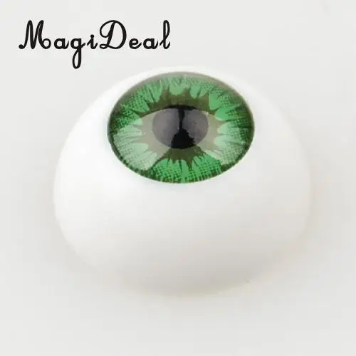 MagiDeal 8Pcs/Set Half Round Hollow Acrylic Doll Dollfie Eyes Eyeballs for Dolls Plush Animal DIY Craft Toy 16mm