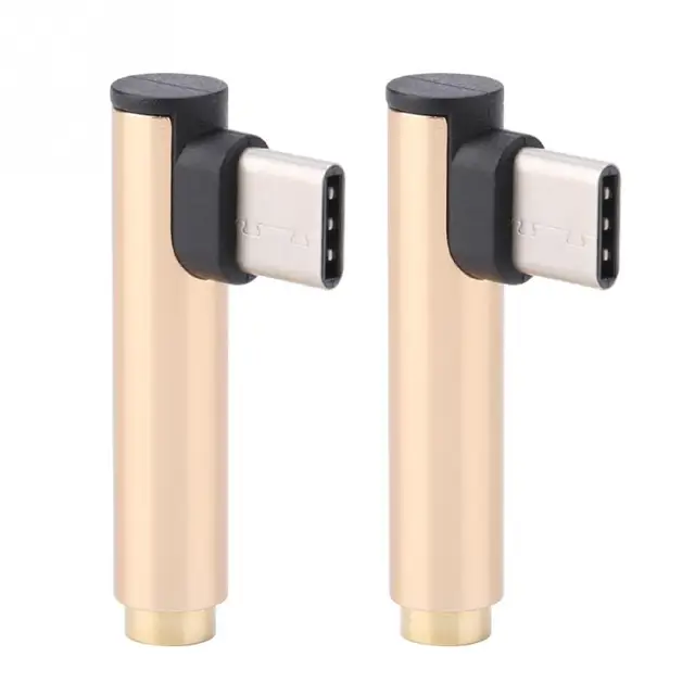 2PCS Earphone Jack Adapter USB Type C plug To 3.5mm Earphone External