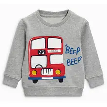 Littlemandy/свитер; рубашка для маленьких мальчиков и девочек с изображением автобуса; Детские топы с длинными рукавами; хлопковая брендовая зимняя одежда года; Одежда для девочек