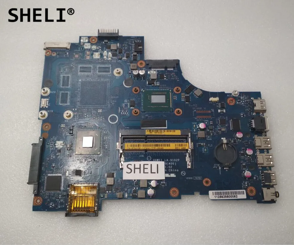 

SHELI For DELL 3721 5721 Motherboard Integrated with I5-3337U LA-9102P CN-03WVDR 03WVDR 3WVDR