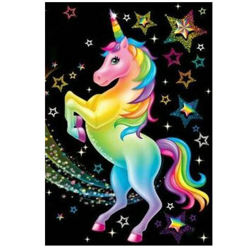

5d diy Diamond Painting Rainbow unicorns full Diamond Embroidery Cross Stitch,handmade Diamond Mosaic,art,Crafts Z1064