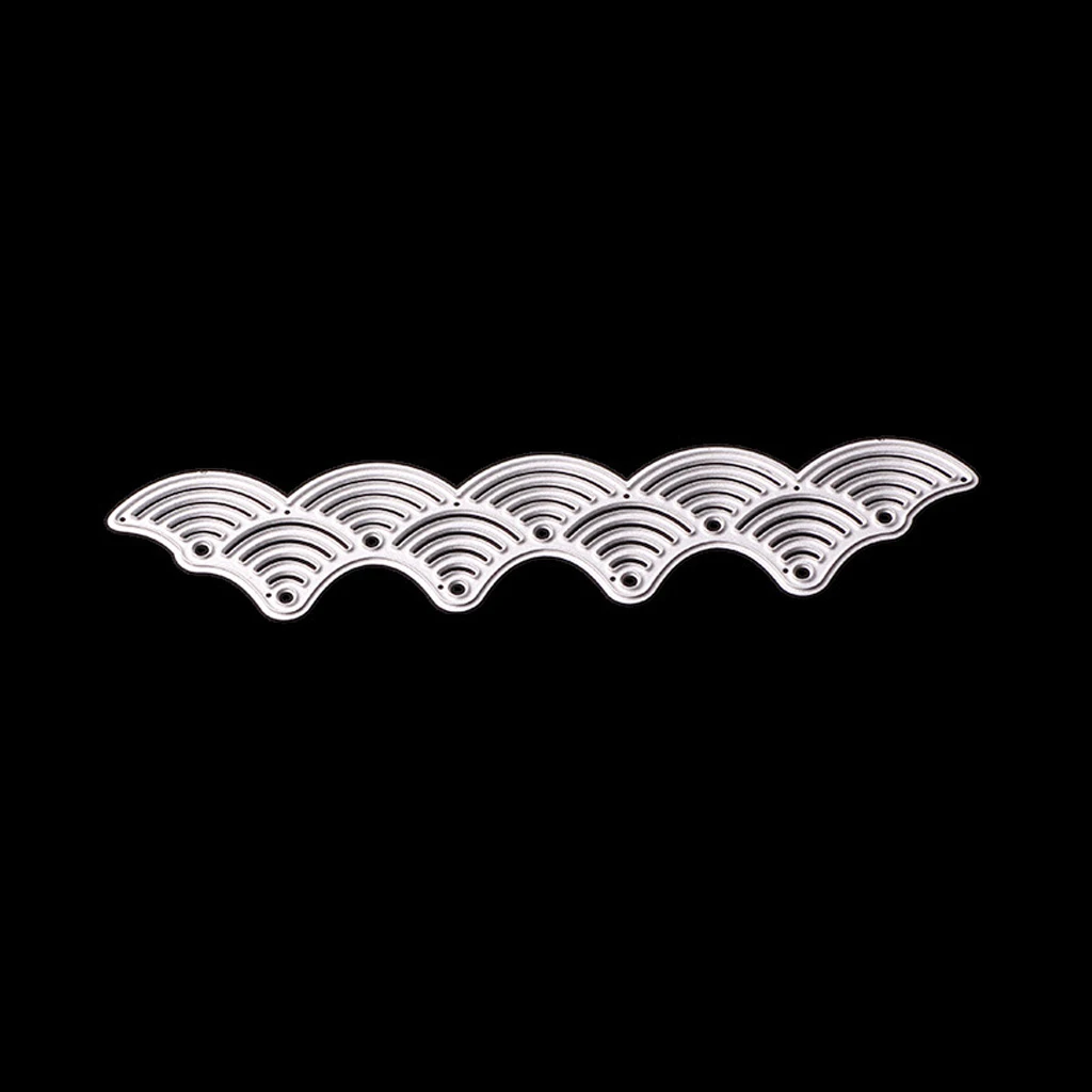Metal Cutting Dies Wave Lace Edge Background for DIY Scrapbooking Paper Card Craft Embossing Photo Album Decoration Die Cuts