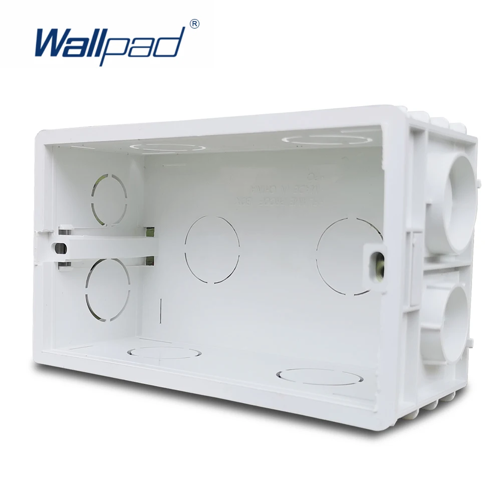 Wallpad 3x6 כפול קיר צלחת הרכבה תיבת עבור בריטניה BS מתג שקע 146x86mm גודל פנל