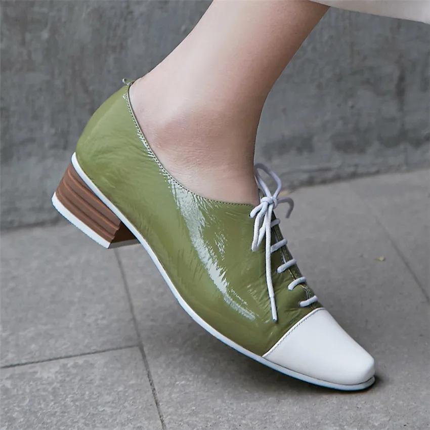 La Cuir 33 Bas Chaussures army Taille À Femme Pompes Chaton Noir Plus Talons Femmes 41 Green Bureau Véritable Hauts 40 Haute Partie 6Bwadgdq