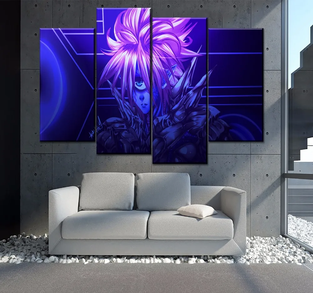 Modern Canvas Hd Printed Anime One-punch Man Painting Home Decor 4 Panel Lord  Boros Poster Wall Art Modular Picture Framework - Painting & Calligraphy -  AliExpress
