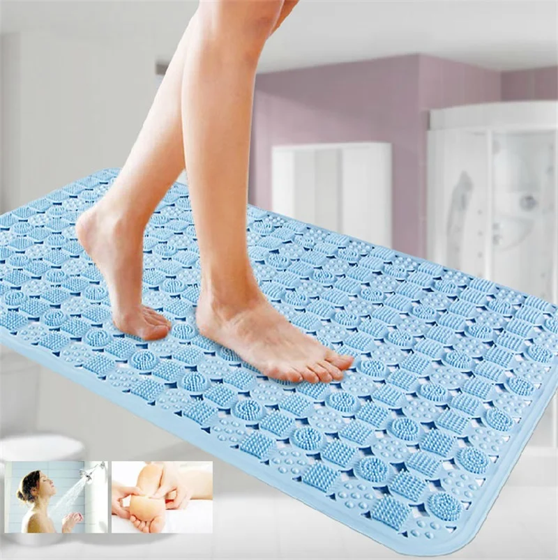 2016 36*71cm Colored Safety antimicrobial PVC Bath Shower Mat with Non
