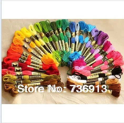 

You Can Choose Any Color Or Quantity // Cross Stitch Embroidery Cotton Thread Floss Similar DMC--100 Pieces Free Shipping