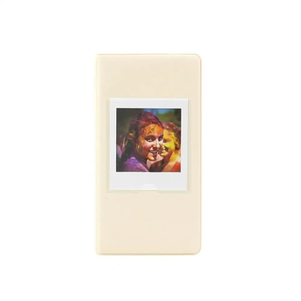 64 кармана Fujifilm Instax квадратный фильм альбом с фотографиями SQ20 10 6 мгновенных камера SP-3 принтер фото бумага книга альбом - Цвет: Beige