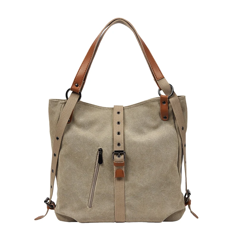 Повседневная женская сумка через плечо, Экологичная сумка для покупок, простая многофункциональная Холщовая Сумка-тоут