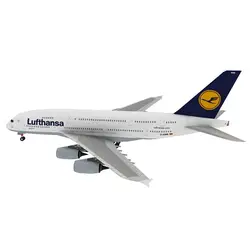 Пособия по немецкому языку Lufthansa Южная Корея Airbus A380 пассажирский самолет Бумага модель Airbus A380 гражданской авиации пассажиров Airbus коллекция