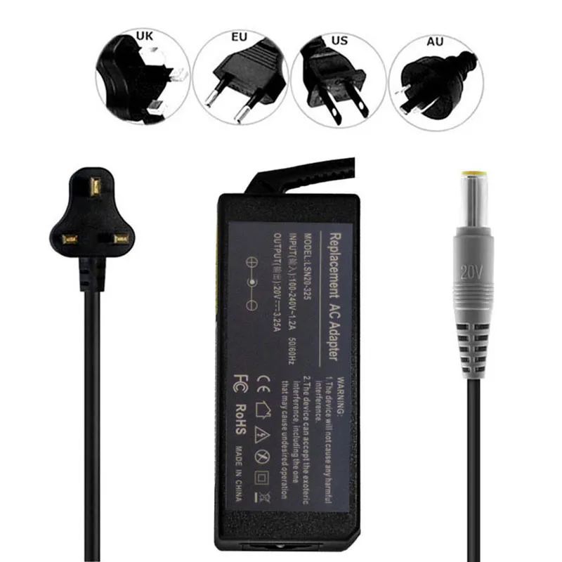 

65W 3.25A Charger AC Adapter For IBM ThinkPad T60 X60 Z61 40Y7630 Power Supply
