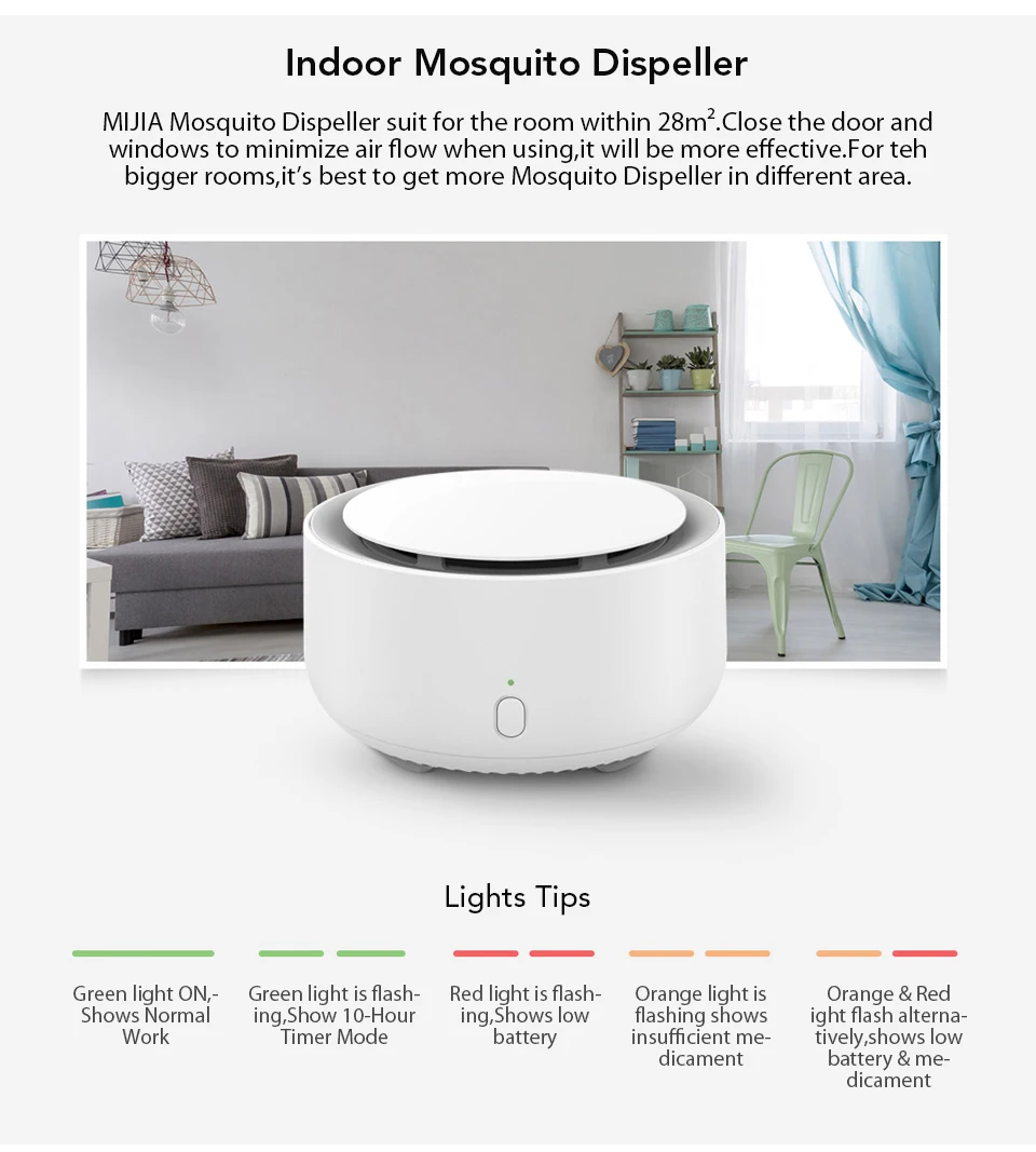 Xiaomi Mijia Newest Original Mosquito Dispeller Garden Electric Household Insert Killer Harmless Mosquito Repeller (7)