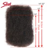 Sleek Remy Bulk No Attachment Mongolian Afro Kinky Curly Wave Human Hair Bulk For 1Pc Braiding Crochet Braids Light as a Feather 4
