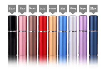 

6ml Mini Portable Refillable Perfume Atomizer Colorful Spray Bottle Empty Perfume Bottles jk17