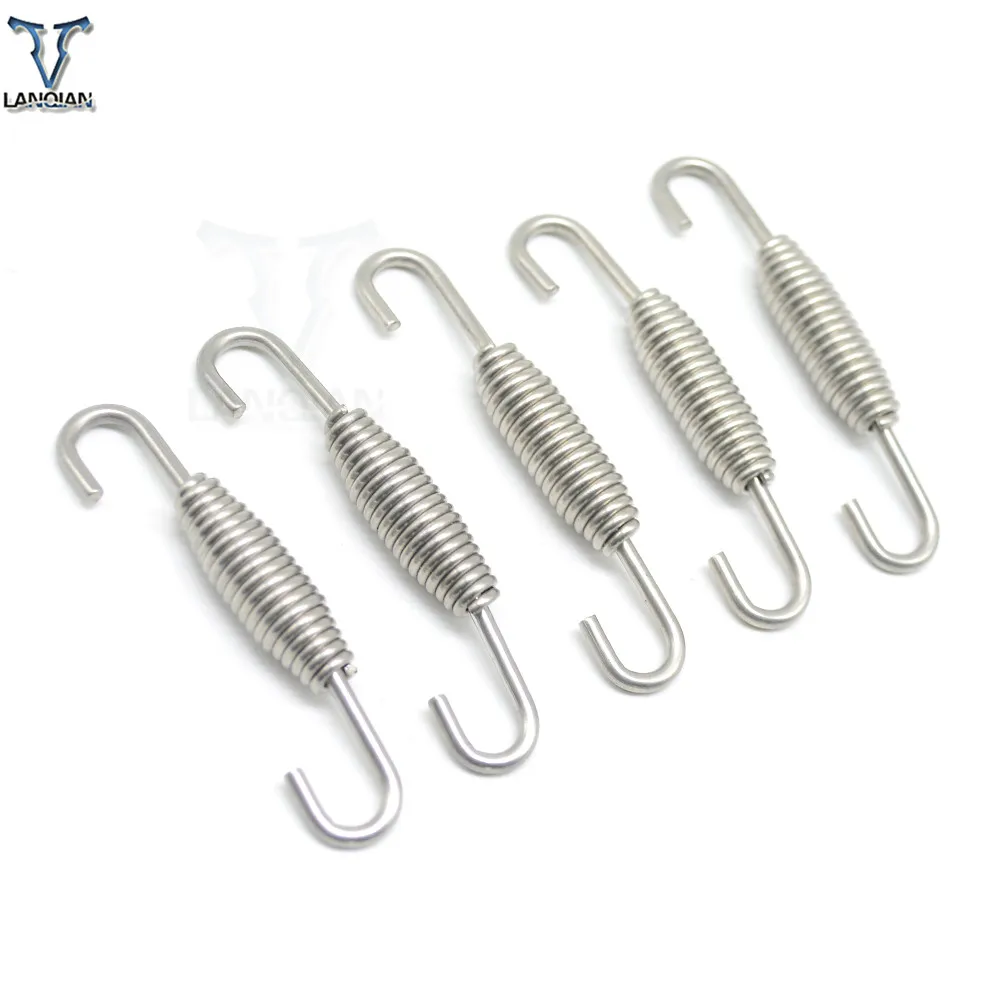 5 PCS Universal Motorcycle Modified Exhaust Pipe Muffler Springs For KTM 125 85 150 144 exhaust Mounting Springs