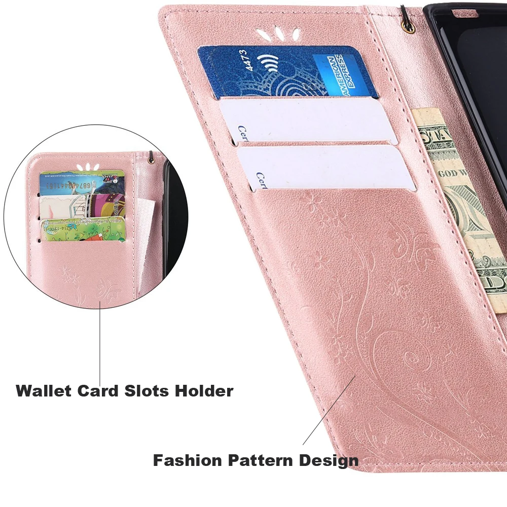 Luxury Letaher Wallet Card Slots Butterfly Patterned Case For Sony Xperia XA1 XZ1 Mini Compact Z1 Mini XZ1 Cover Capa Coque3)