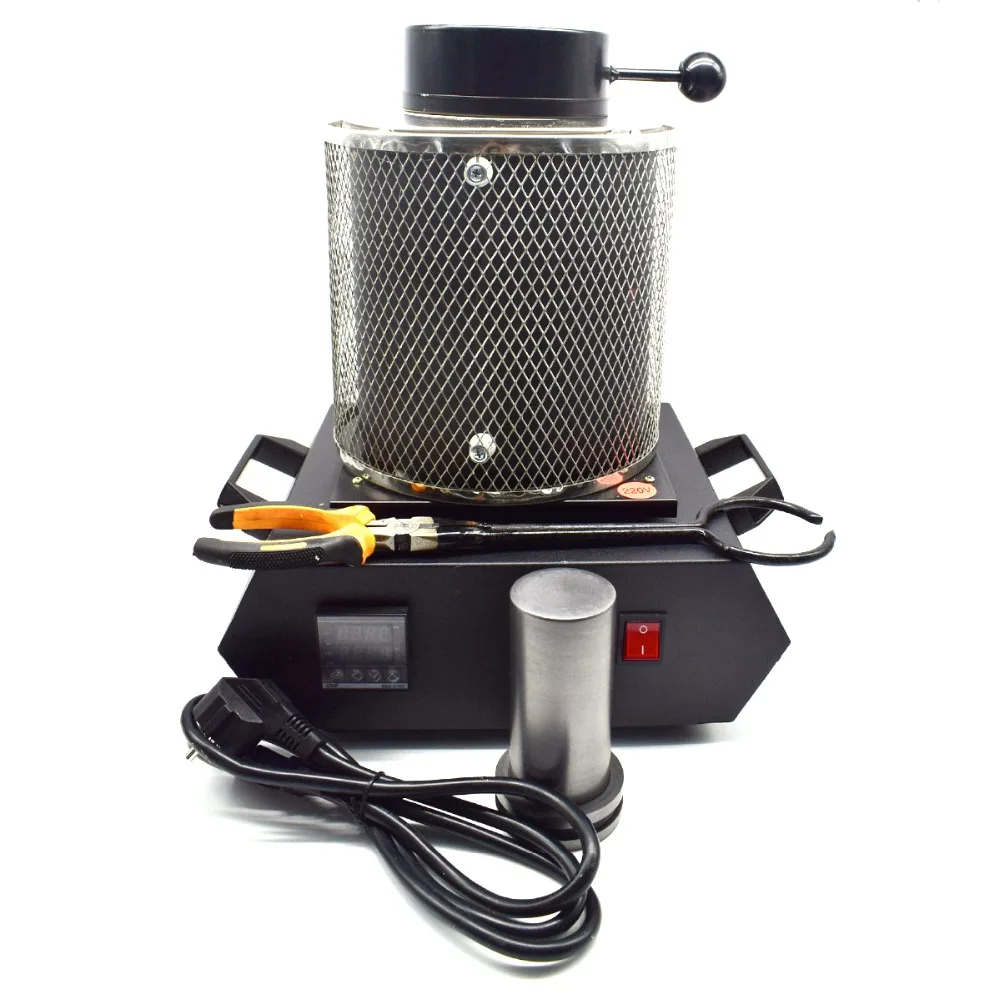 

110V/220V Automatic Melting Furnace Melt 1kg Silver & Gold Pour Bar Digital Controller