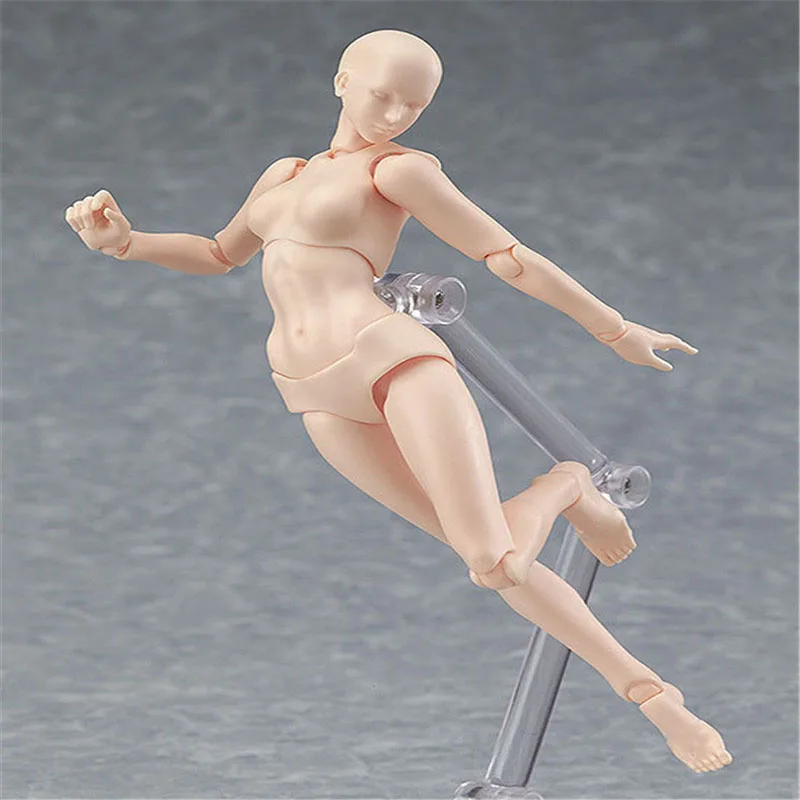 

13cm Male Female body Model Action Figure Toys Artist Movable Joint Mannequin bjd Art Sketch Draw figures kawaii figurine