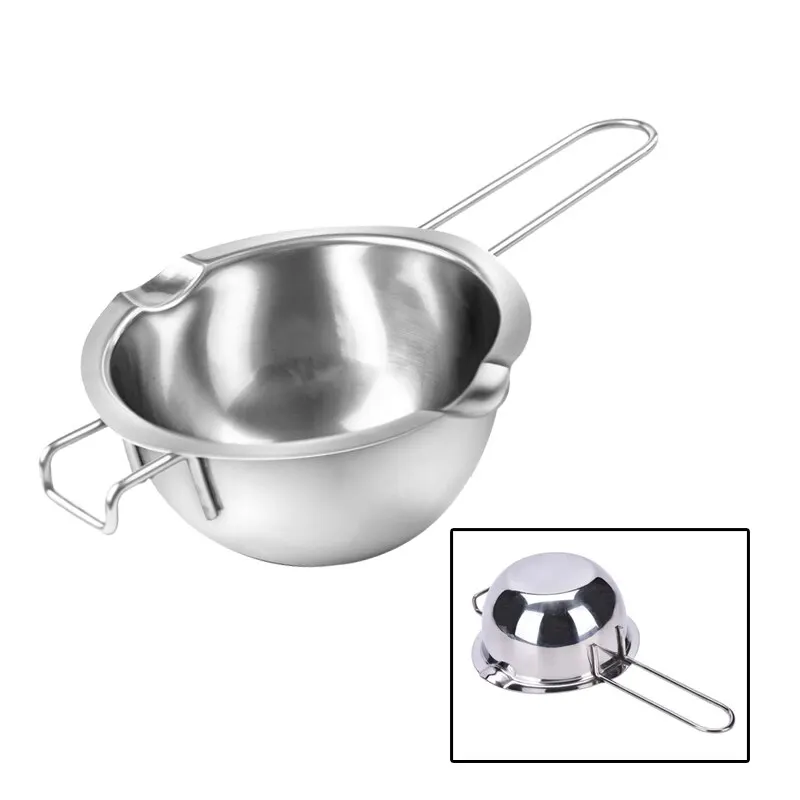 

B Stainless Steel Double Boiler, Chocolate Butter Universal Melting Pot Fondant Caramel Melt Bow Cheese Pan Heating Baking Tools