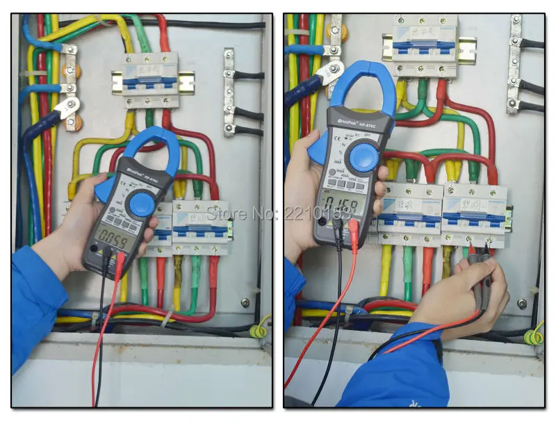 HoldPeak DC/AC Автоматический диапазон цифровой клещи Частота Рабочий цикл относительное значение двойной дисплей мультиметр HP-870C