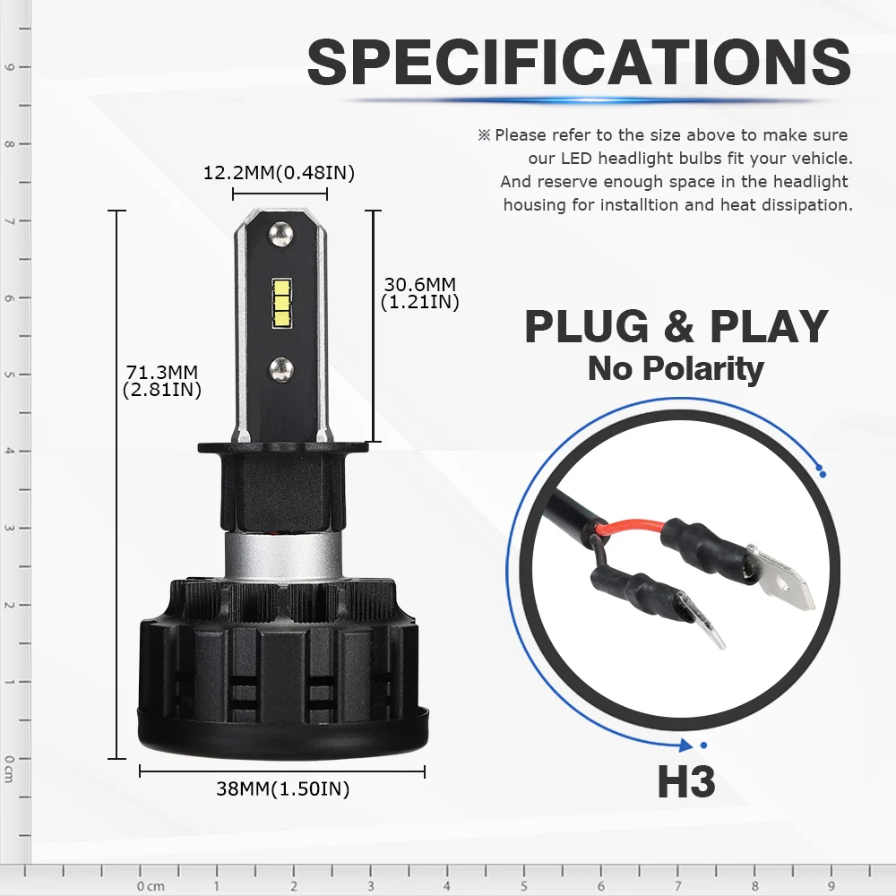NOVSIGHT Автомобильных Фар h4 светодиодный лампы H1 H3 H4 H7 H11 9005 9006 9007 светодиодный лампы 60 Вт 16000LM 6500 к авто для фар головного света и противотуманных фар с возможностью креативного лампы