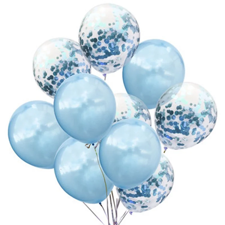 LAPHIL Baby Shower foil Balloon Mommy To Be Blue Pink Confetti Balloons/вечерние товары для мальчиков и девочек - Цвет: Blue confetti ballon