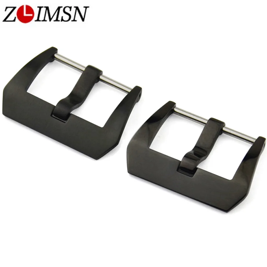 Zlimsn Fibbia Per Orologio Argenteo Colore Oro Nero Cinturino A Vite Fibbie In Metallo Sostituzione 18 20 22 24 26Mm Relojes Hombre 2019