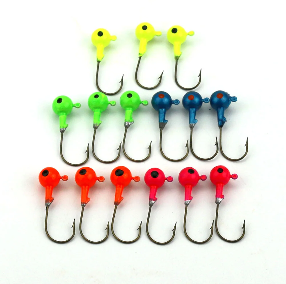 

hengjia 7g Lead Round Head Fishing Lure Jigs Bait Hooks 50pcs jig hooks hooks squid jig