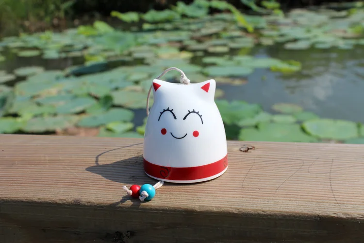 Тоторо керамика колокольчики двери украшения Lucky Cat украшение для комнаты Девочки Дети Детская фэн шуй Decoracion Habitacion творческий подарок