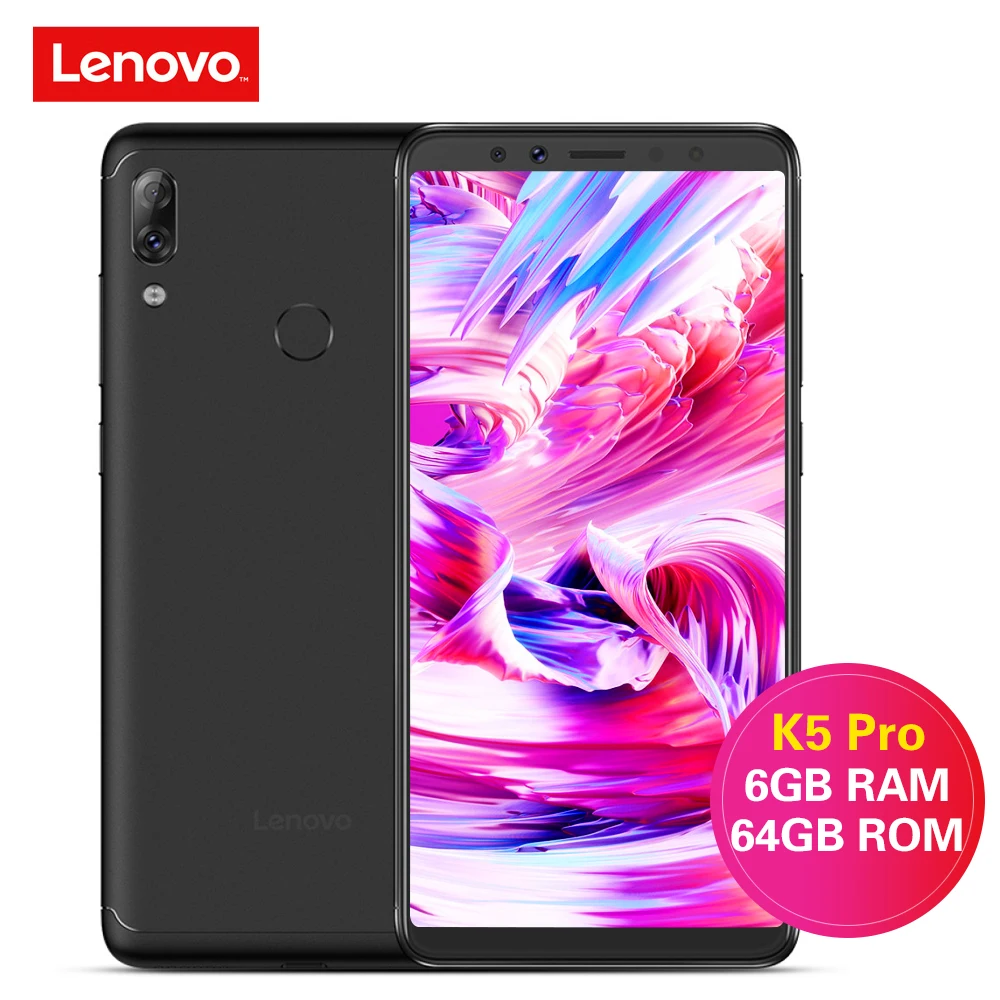 Lenovo K5 Pro 4G смартфон 5 99 дюймов Android 8 1/ZUI Snapdragon 636 Octa Core 6 Гб 64 16.0MP отпечатков пальцев