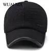 Wuaumx Winter Thicker Baseball Cap For Men With Earflaps Keep Warm Cotton Snapback Cap Men Father Hat Ear Protection Casquette ► Photo 3/6